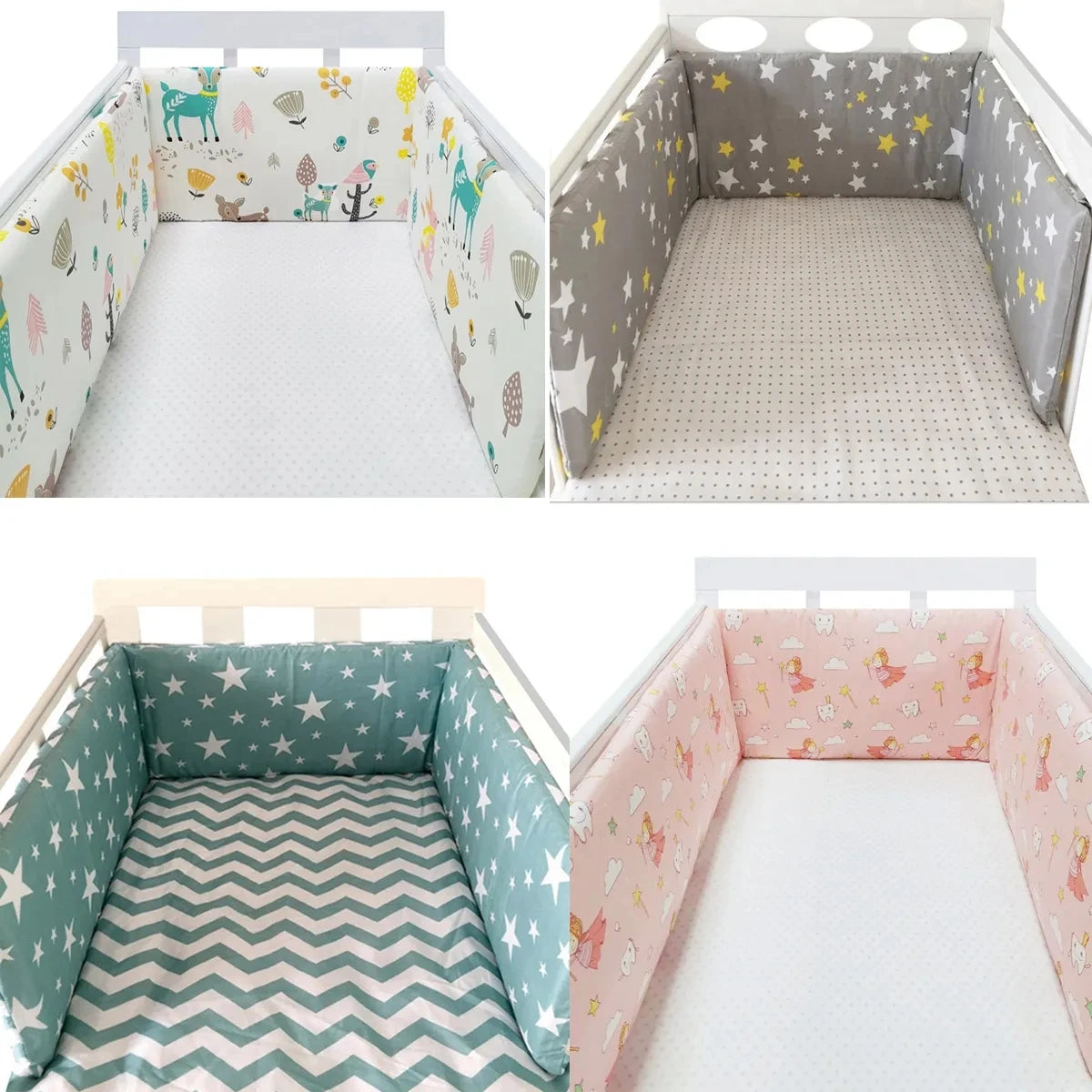 Tour de lit pour bebe firmament d'étoiles