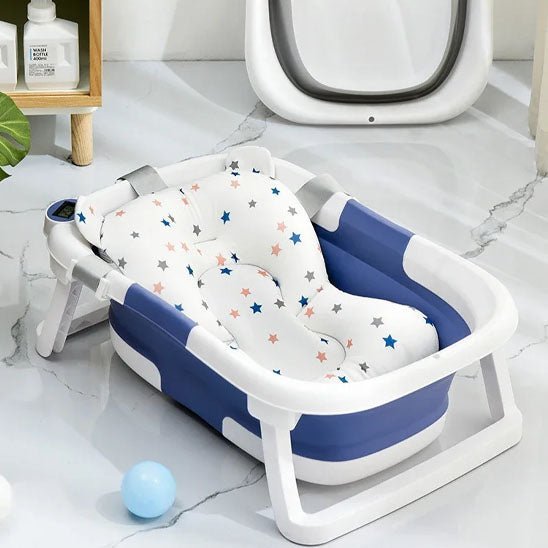 baignoire bebe bleue - détection de température à affichage numérique™ - Espacebambin