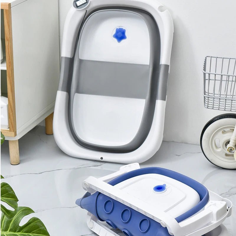 baignoire bebe bleue - détection de température à affichage numérique™ - Espacebambin