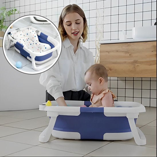 baignoire bebe bleue - détection de température à affichage numérique™ - Espacebambin