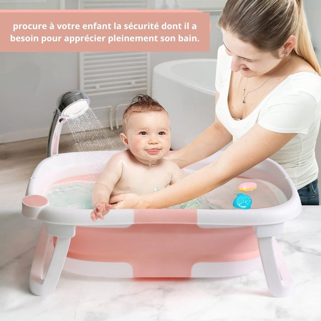baignoire bebe pliable rose™ - Espacebambin