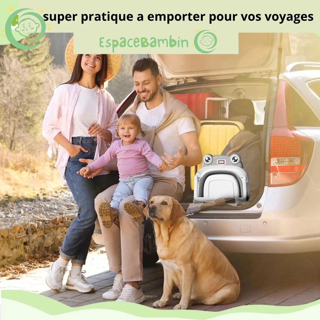 baignoire pliable bébé™ - blanc et gris - Espacebambin