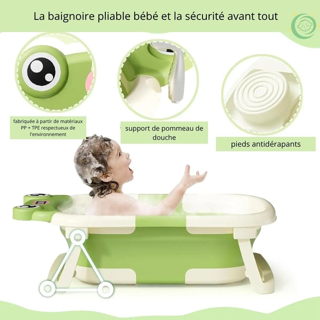 baignoire pliable bébé™ - sécurité et confort - Espacebambin