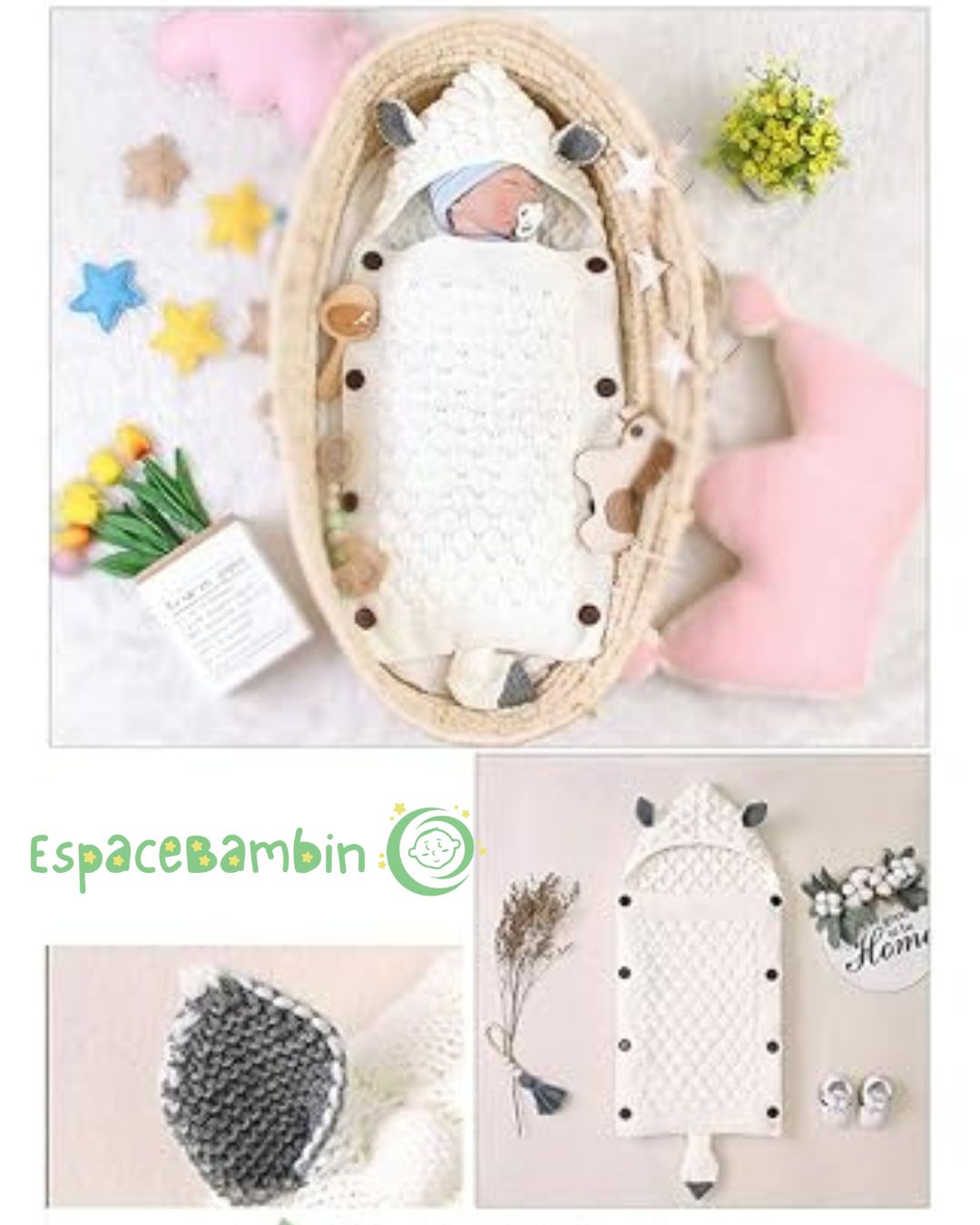 Nid d Ange - Tricot d'Emmaillotage™ - Espacebambin