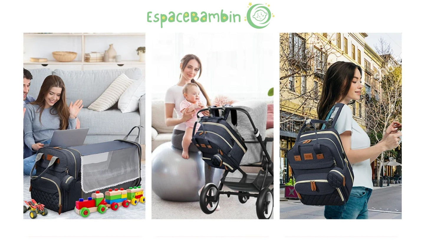 Sac a langer - essentiel |pour les parents actifs - Espacebambin