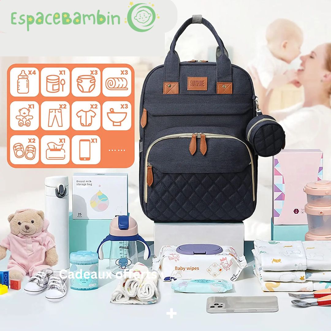 Sac a langer - essentiel |pour les parents actifs - Espacebambin