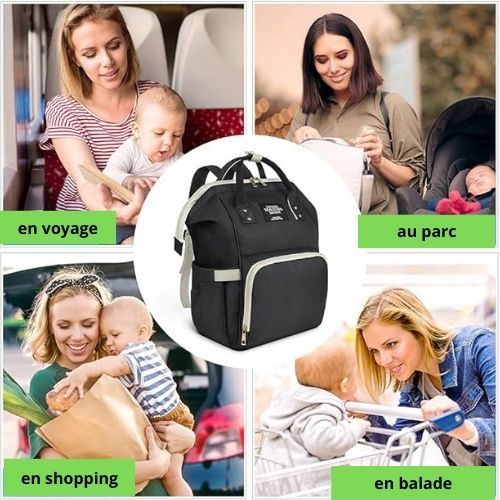 Sac a langer - portable pour voyages et sorties - Espacebambin