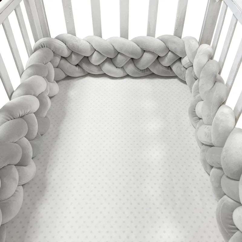 Tour de Lit Bebe - CozyKnot™ - Gris - Espacebambin