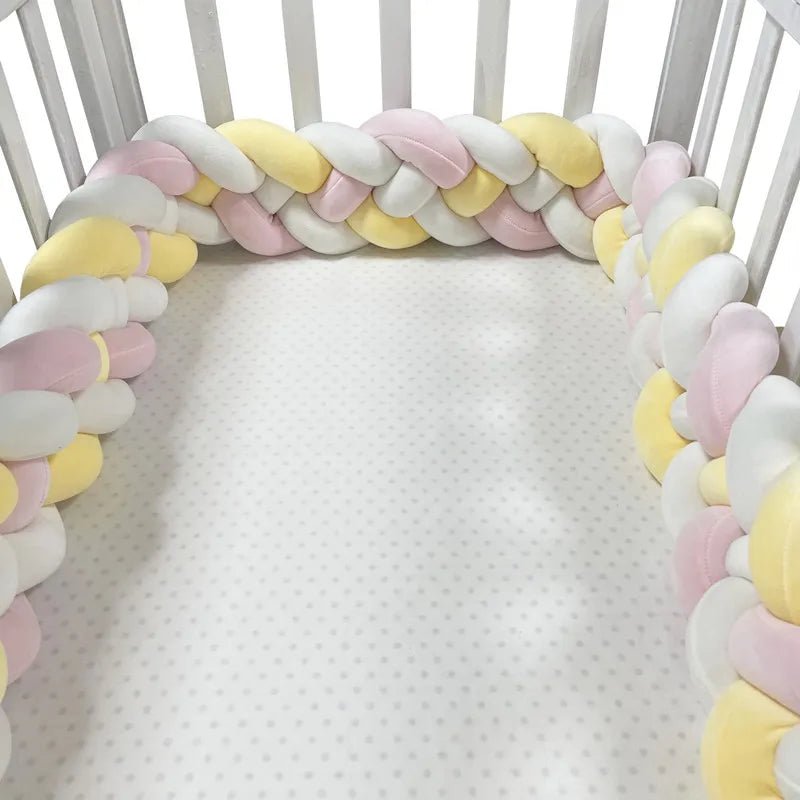 Tour de Lit Bebe - CozyKnot™ - Rose Jaune - Espacebambin