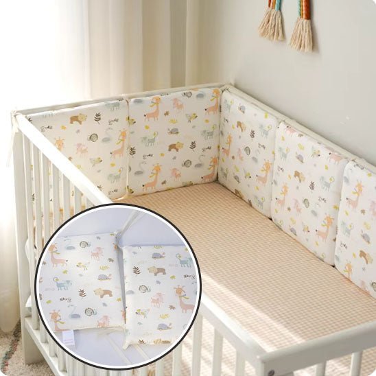 Tour de lit bébé - lot de coussins protecteur - Espacebambin