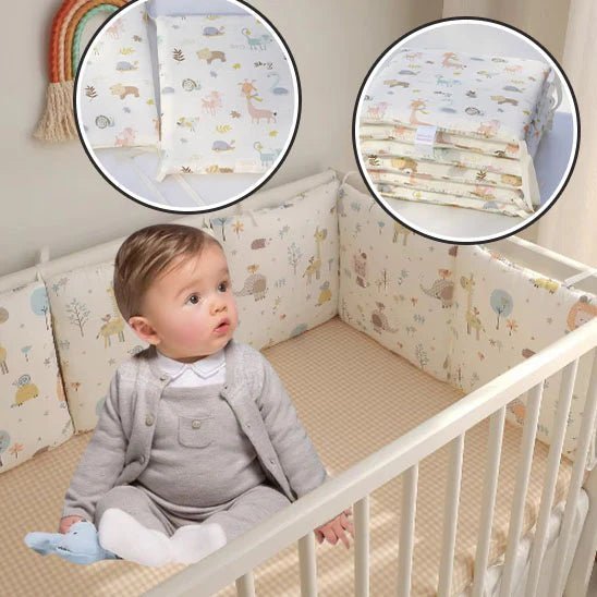 Tour de lit bébé - lot de coussins protecteur - Espacebambin