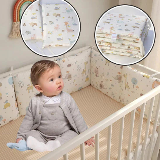 Tour de lit bébé-lot de coussins protecteur