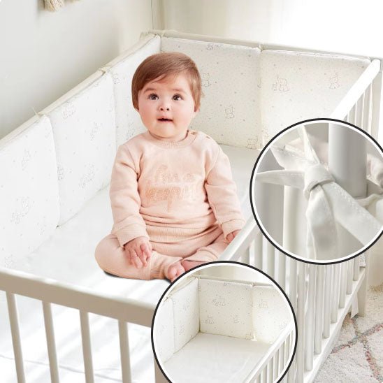 Tour de lit pour bebe - amovible et lavable - Espacebambin