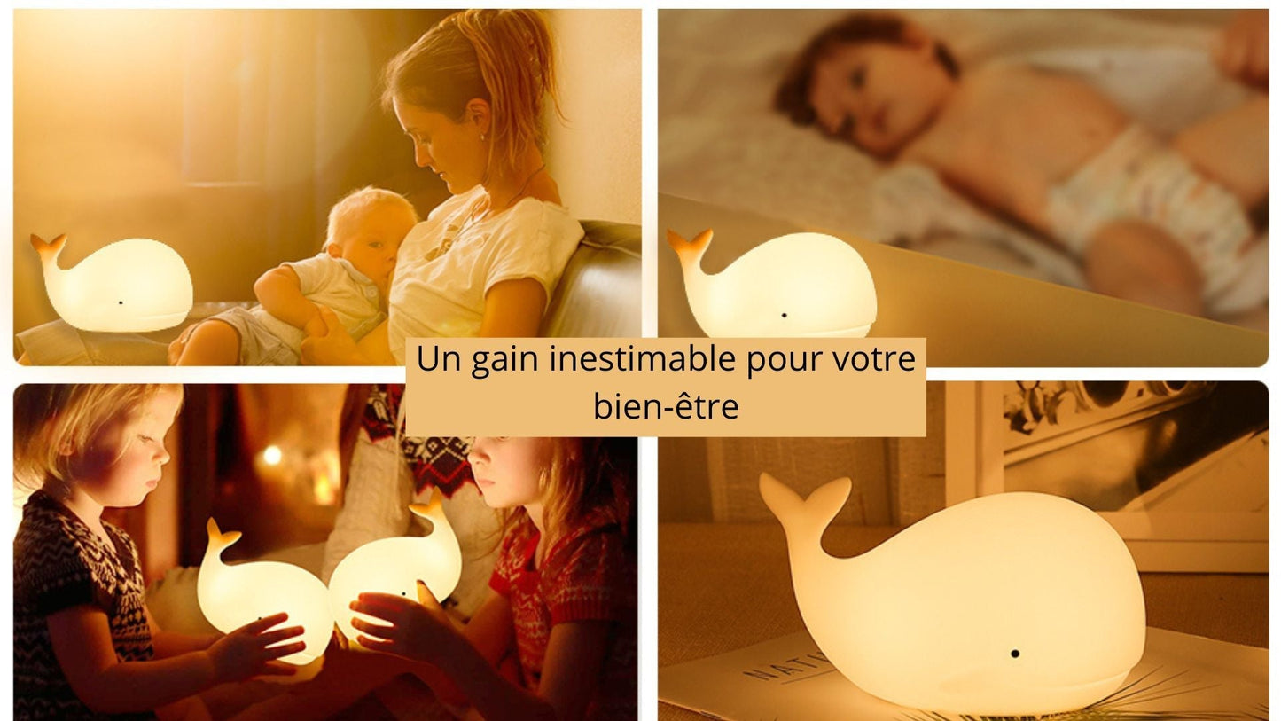 veilleuse bebe baleine - mobidick™ - Espacebambin
