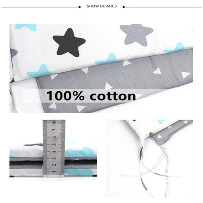 Tour de lit pour bebe firmament d'étoiles qualité coton