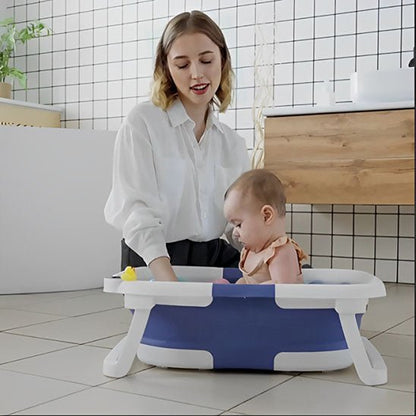 baignoire bebe bleue - détection de température à affichage numérique™ - Espacebambin