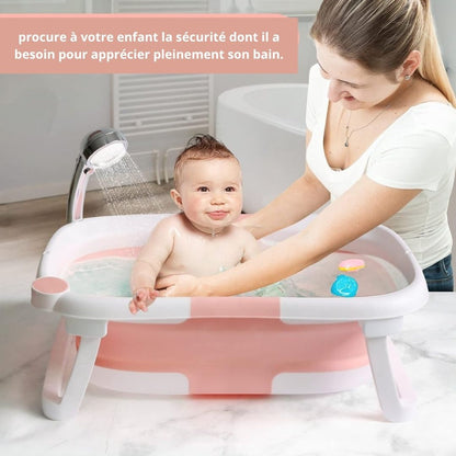baignoire bebe pliable rose™ - Espacebambin