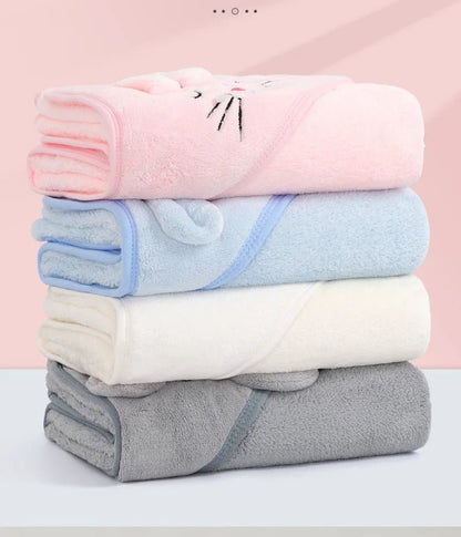 Cape de bain bebe - Pelluchon™ - designs mignons et colorés - Espacebambin