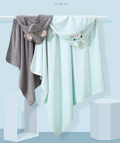 Cape de bain bebe - Pelluchon™ - designs mignons et colorés - Espacebambin