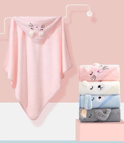 Cape de bain bebe - Pelluchon™ - designs mignons et colorés - Espacebambin