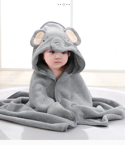 Cape de bain bebe - Pelluchon™ - designs mignons et colorés - Espacebambin