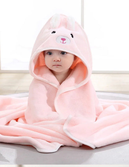 Cape de bain bebe - Pelluchon™ - designs mignons et colorés - Espacebambin