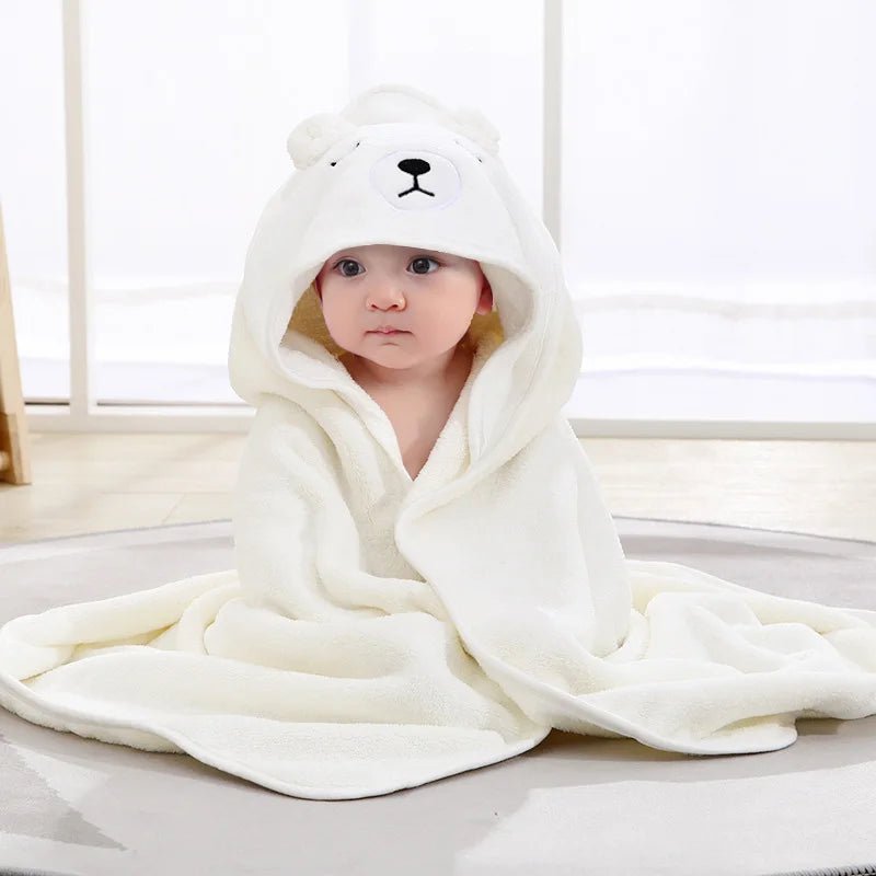 nid d ange sortie de bain panda blanc