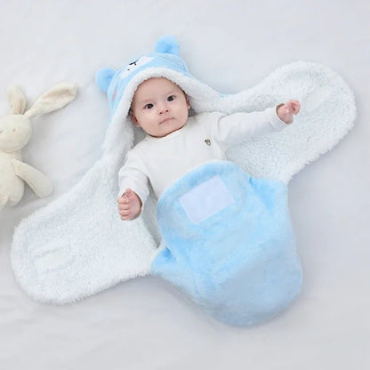 Nid d'ange bebe - Cocon Mignon™ - ours Bleu - Espacebambin