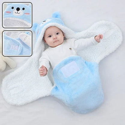 Nid d'ange bebe - Cocon Mignon™ - ours Bleu - Espacebambin