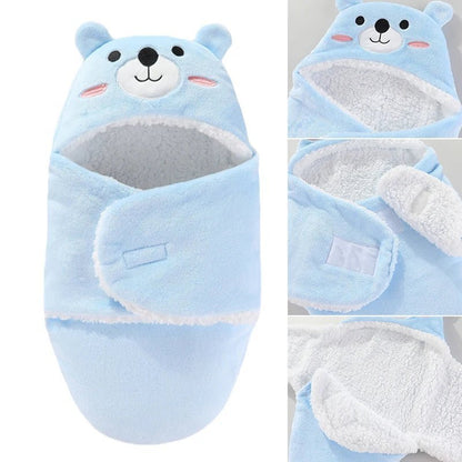 Nid d'ange bebe - Cocon Mignon™ - ours Bleu - Espacebambin