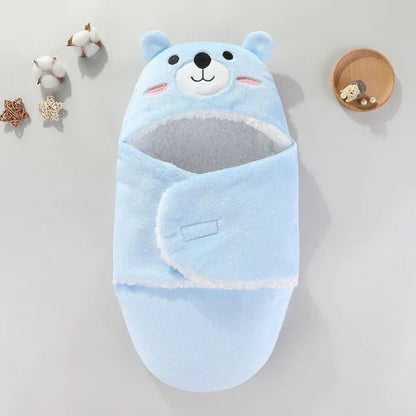 Nid d'ange bebe - Cocon Mignon™ - ours Bleu - Espacebambin