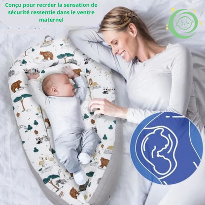Nid d'ange bebe - réducteur de lit douillet™ - Espacebambin