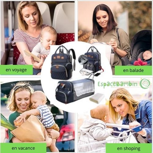 Sac a langer - essentiel |pour les parents actifs - Espacebambin