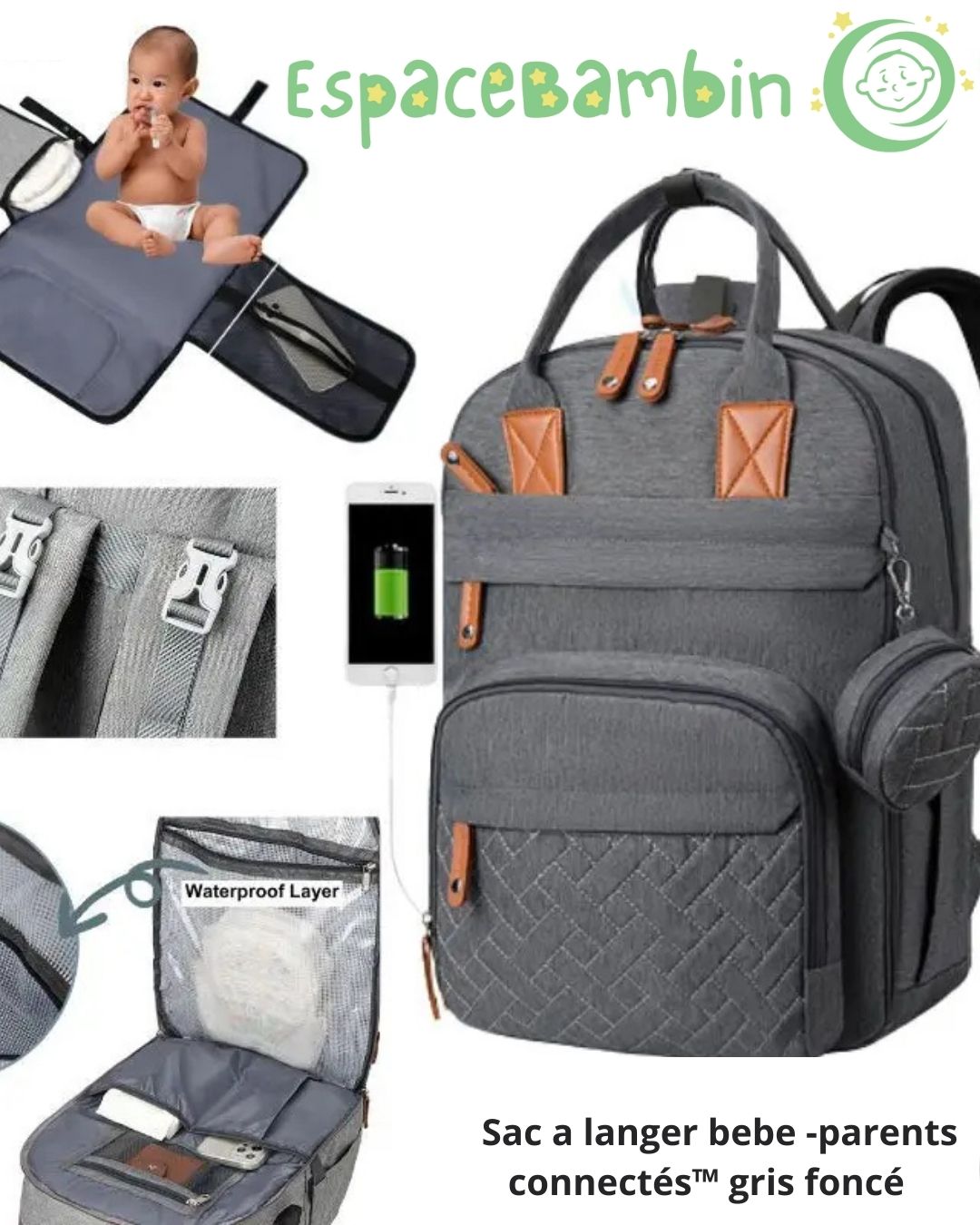 Sac à langer - parents connectés™ - Espacebambin