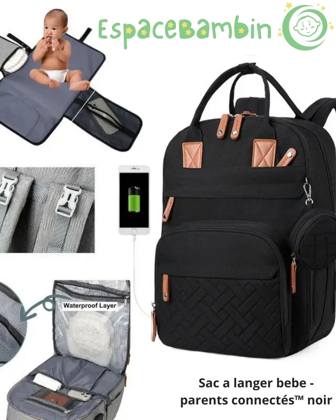 Sac à langer - parents connectés™ - Espacebambin