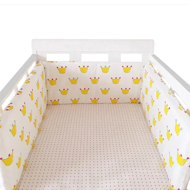 tour-de-lit-bebe-étoiles-nordiques-jaune