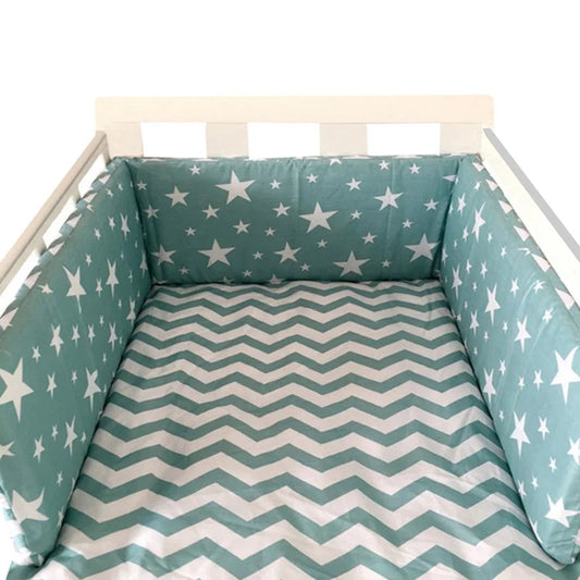 tour-de-lit-bebe-étoiles-nordiques-vert