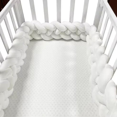 Tour de Lit Bebe - CozyKnot™ - Blanc - Espacebambin