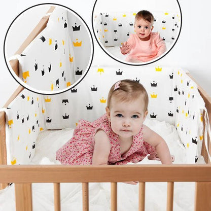 tour de lit pour bebe etoiles nordiques jumeaux